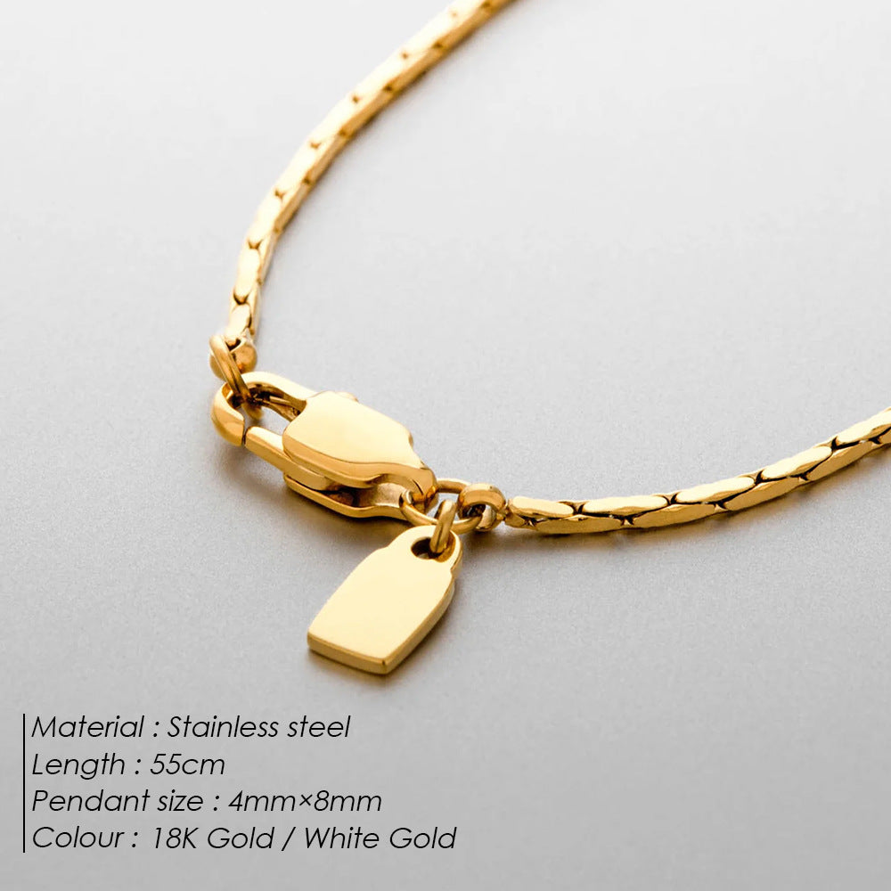High-grade Wire Chain Versatile Fashion Solid Necklaces