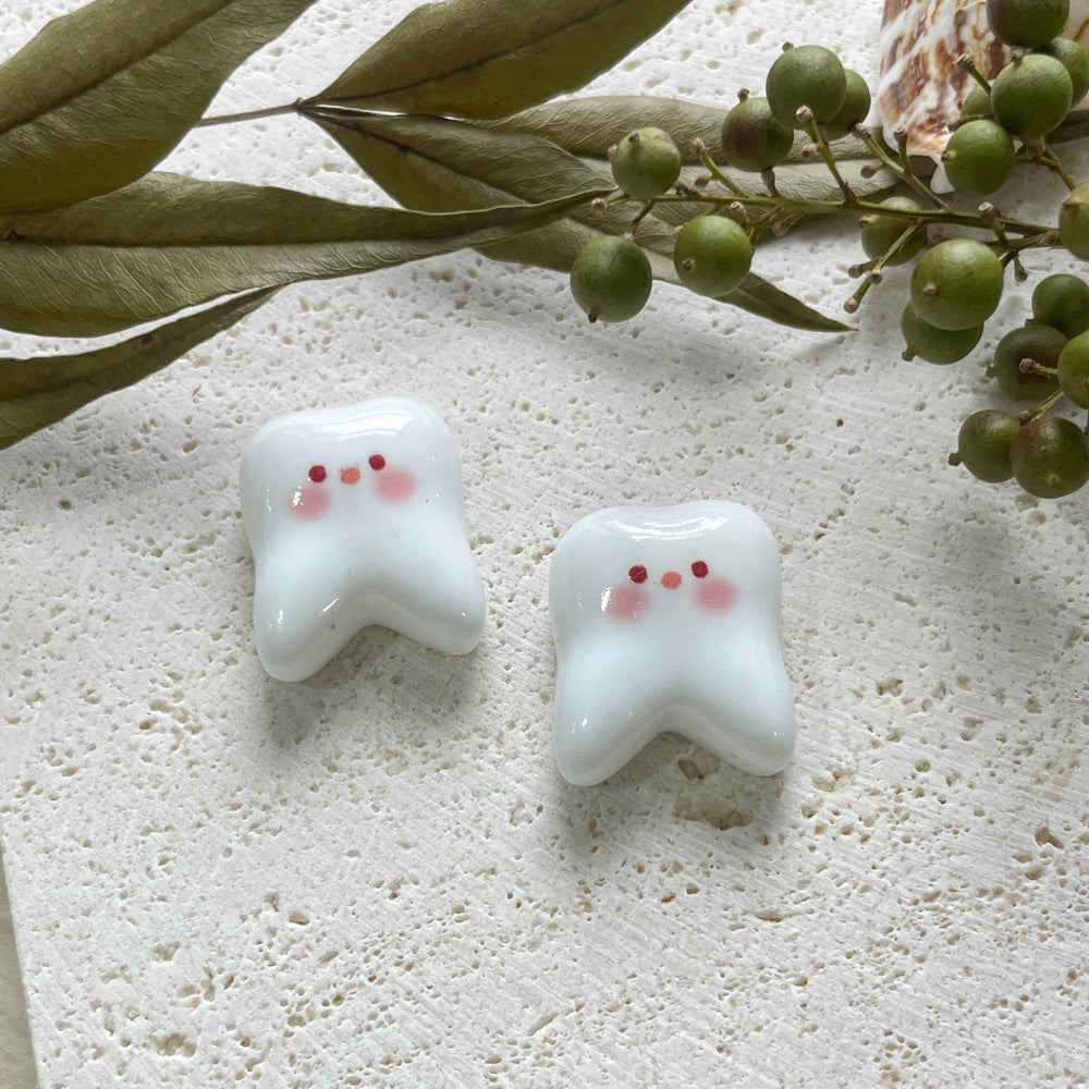 Toy Panda Hamburger Cat Head Pizza Resin Jewelry Accessories