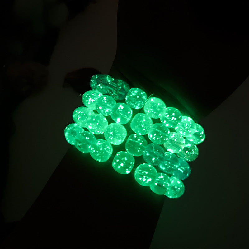 Children's Gradient Luminous Starry Sky Around Finger Plate Toy Pliable Temperament Bracelets