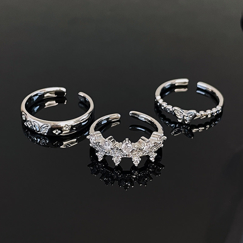 Couples Openings Light Luxury High Sense Rings