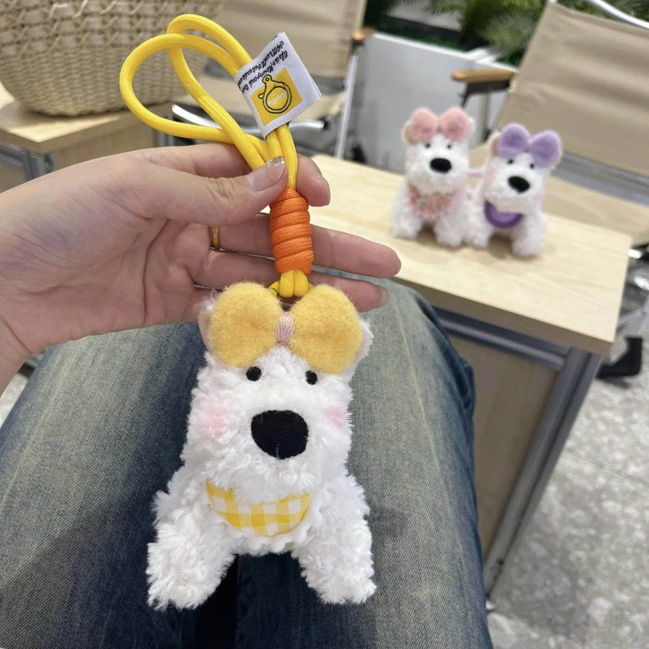 Highland Scrawled Puppy Plush Doll Backpack Cute Hanging Ornaments