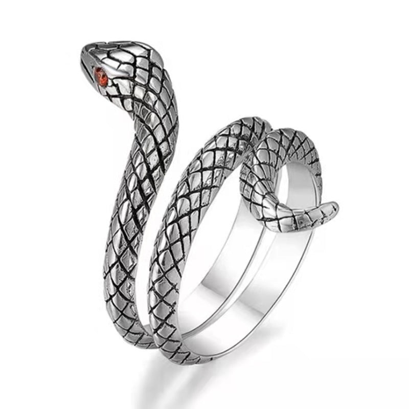 Women's & Men's Vintage Animal Spirit Snake Punk Exaggerated Personality Winding Rings