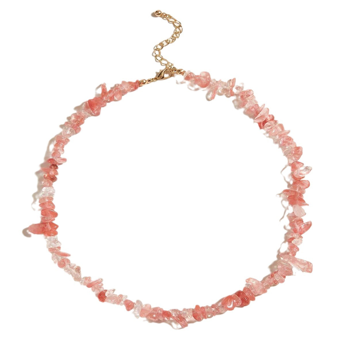 Gravel Handmade Beaded Irregular Stone Agate Ladies Clavicle Collar