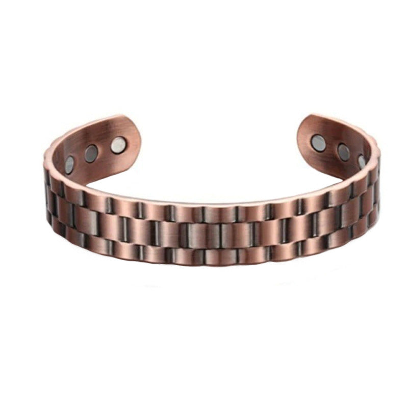 Fashion Trend Opening Adjustable Magnetic Grid Bracelets