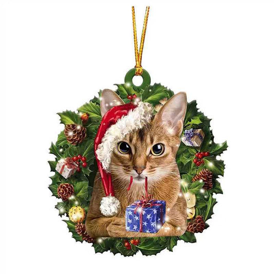 Acrylic Christmas Decorations Holiday Indoor Outdoor Pendants