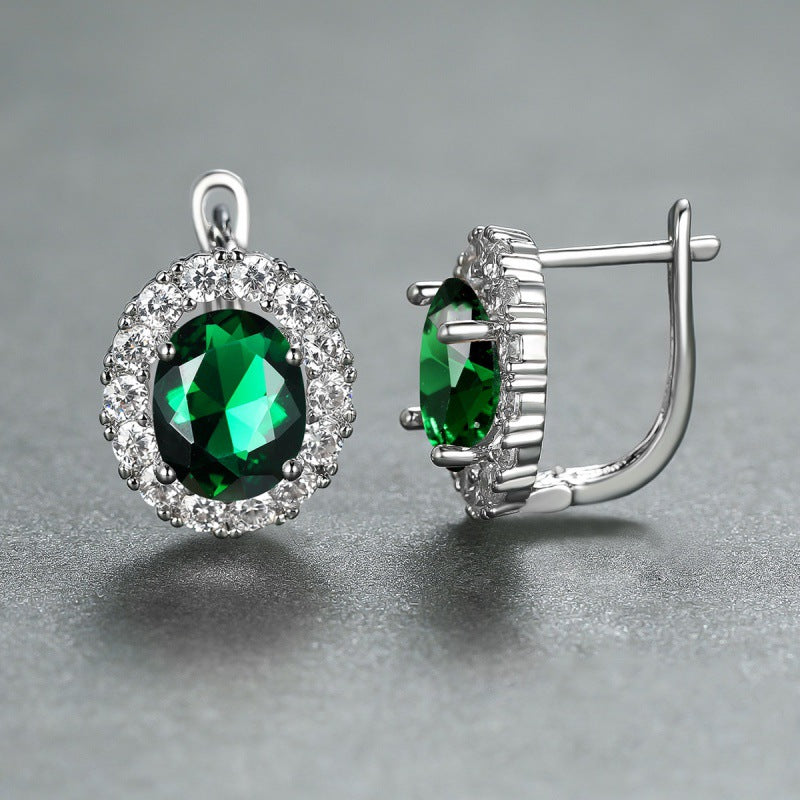 Women's White Diamond For Small Personality Simple Stud Earrings