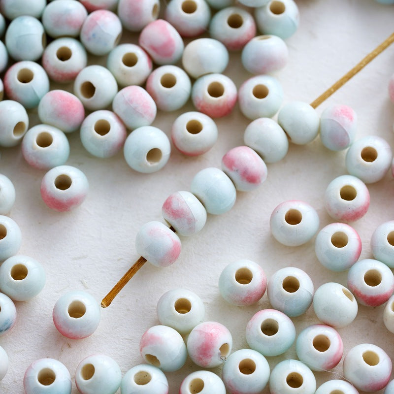 Graceful Casual Ceramic Round Beads Braiding Jewelry Accessories
