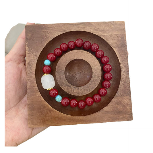 Style Beaded Elastic String Sweet Colored Bracelets