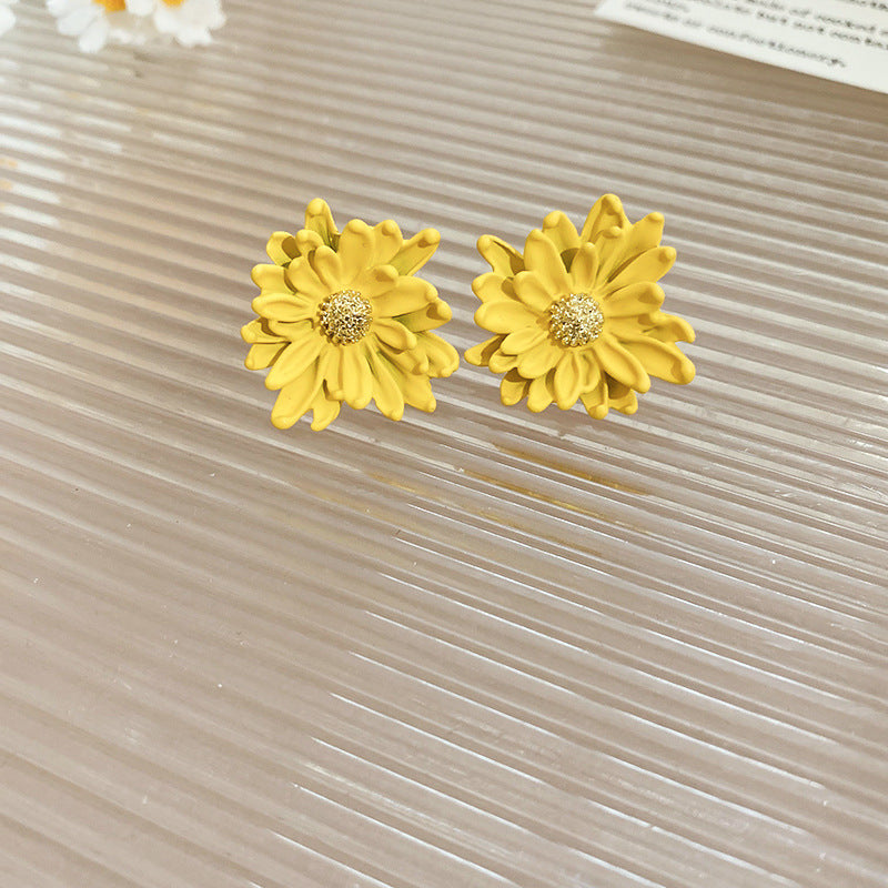 Women's Green Leaf Lily Yellow Series Tassel Light Luxury High-grade Sweet Rings