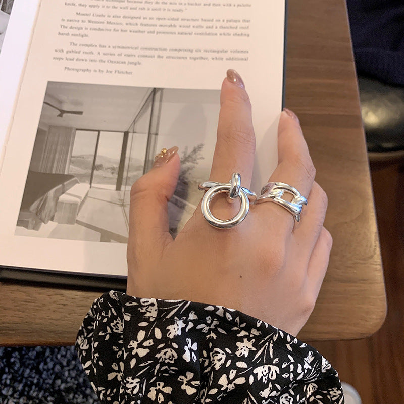 Women's Retro Fashion French Index Finger Live Ring