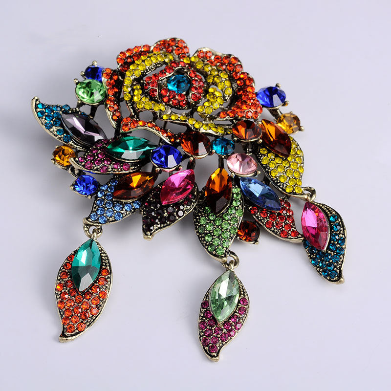 Retro Atmospheric Baroque Style Large Fashion Brooches