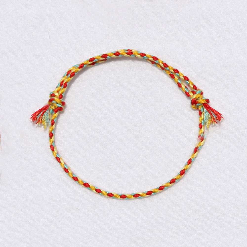 Hand-woven Tibetan Hand Rub Thread Carrying Bracelets