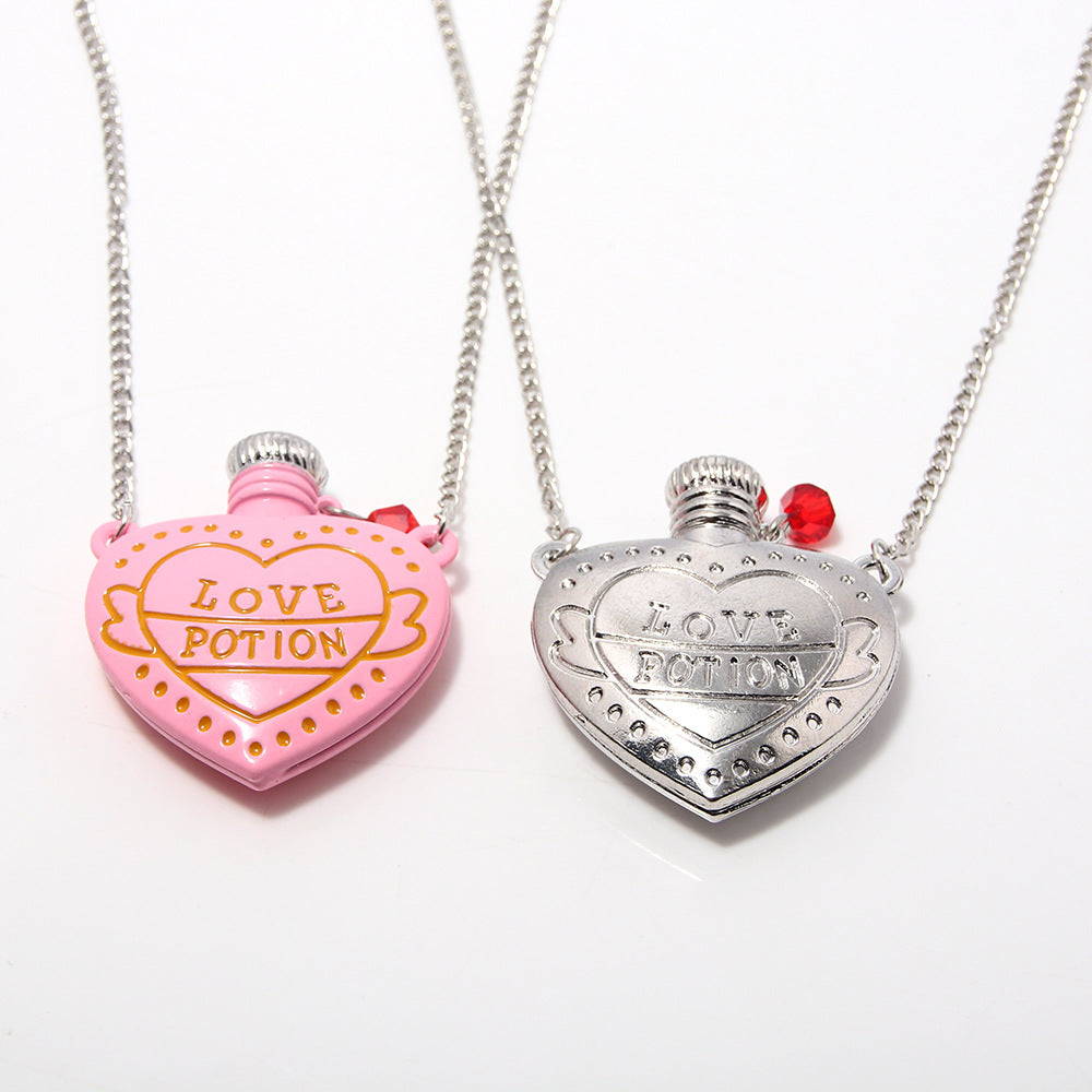 Poison Small Bottle Metal Fashion Couple Valentine's Necklace