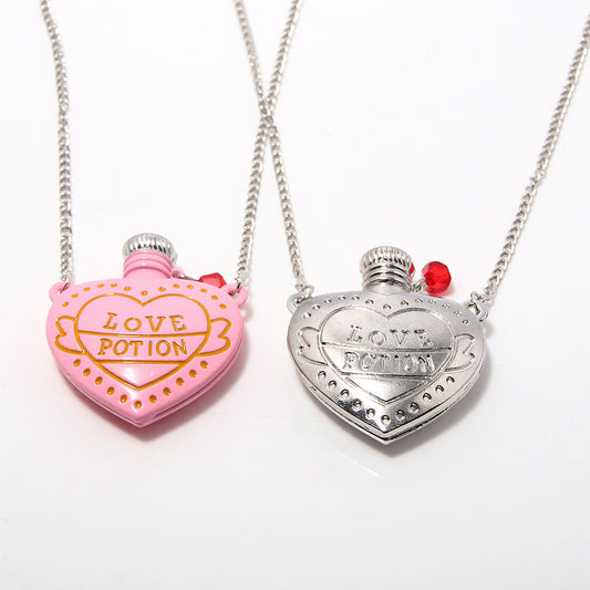 Poison Small Bottle Metal Fashion Couple Valentine's Necklace