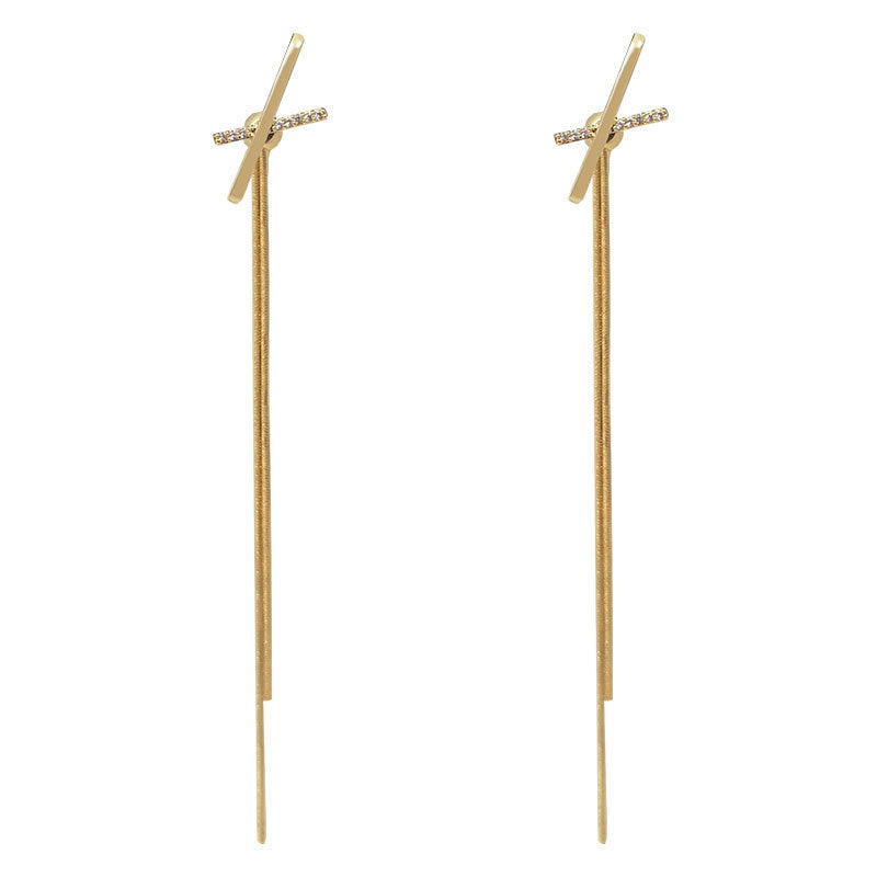 Women's Personality Long Fringe Design Sense Fairy Earrings