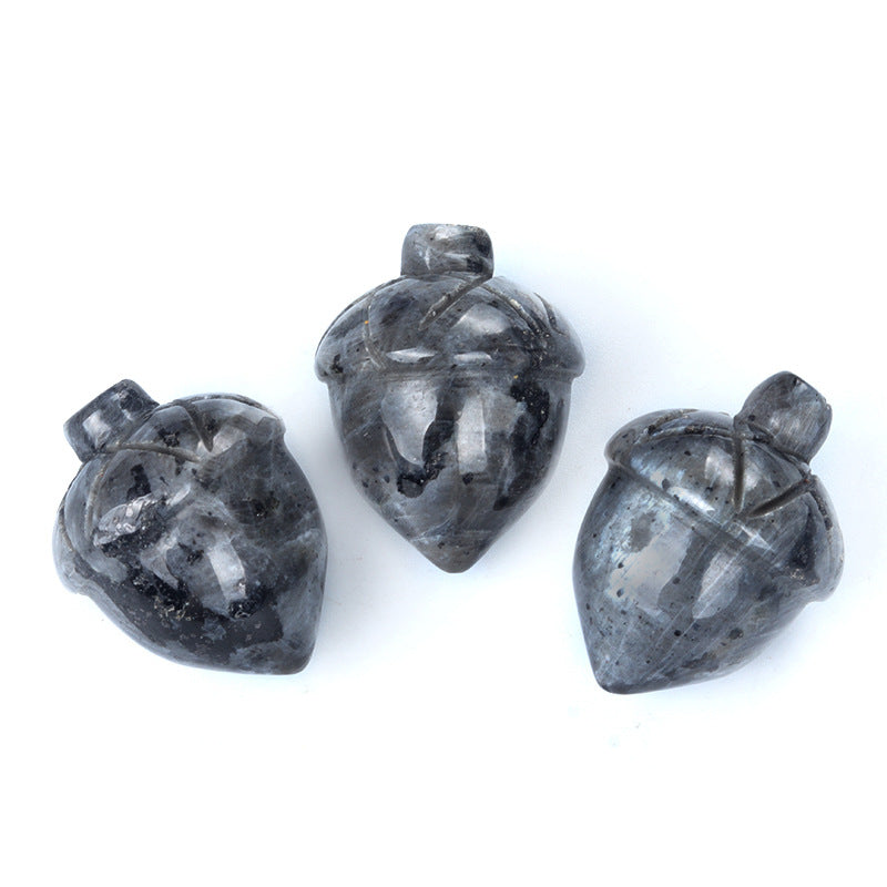 Siberian Hazelnut Acorn Stone Pine Cone Creative Carved Mini Jewelry Accessories