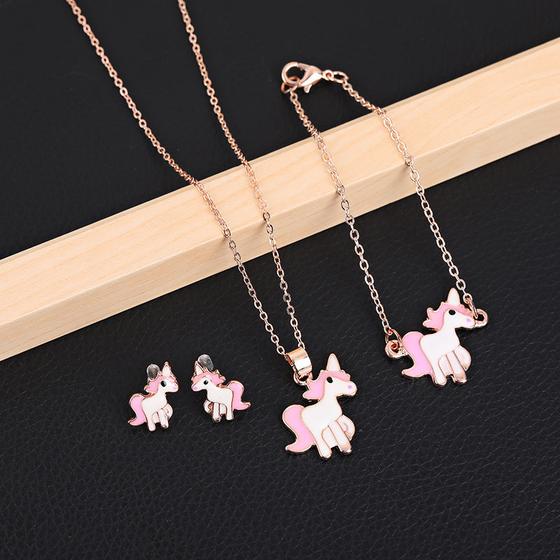 Dripping Oil Cartoon Unicorn Sweet Cute Bracelets