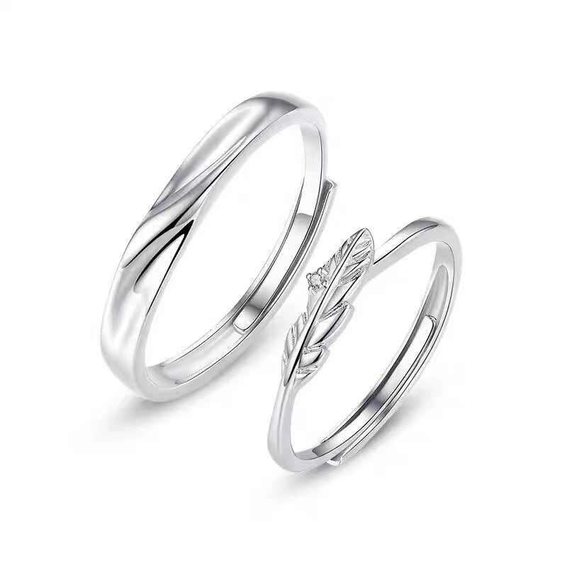 Pair For Couple Sterling Sier Design Rings