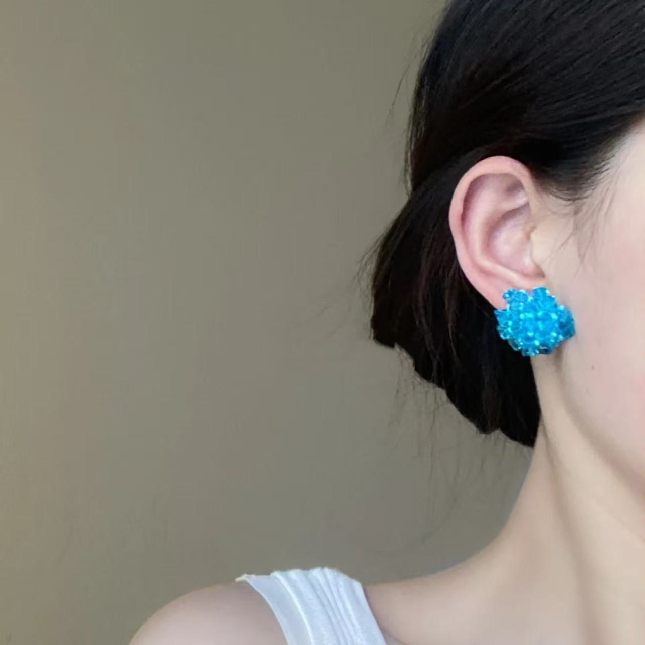 Women's Dopamine Colorful Flower For Vacation Style Atmosphere Earrings