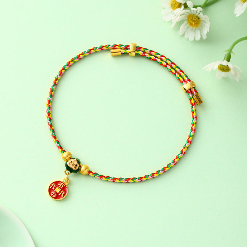 Children's Hundred Dragon Boat Festival Colorful Braided Rope Batches Of Goods Bracelets