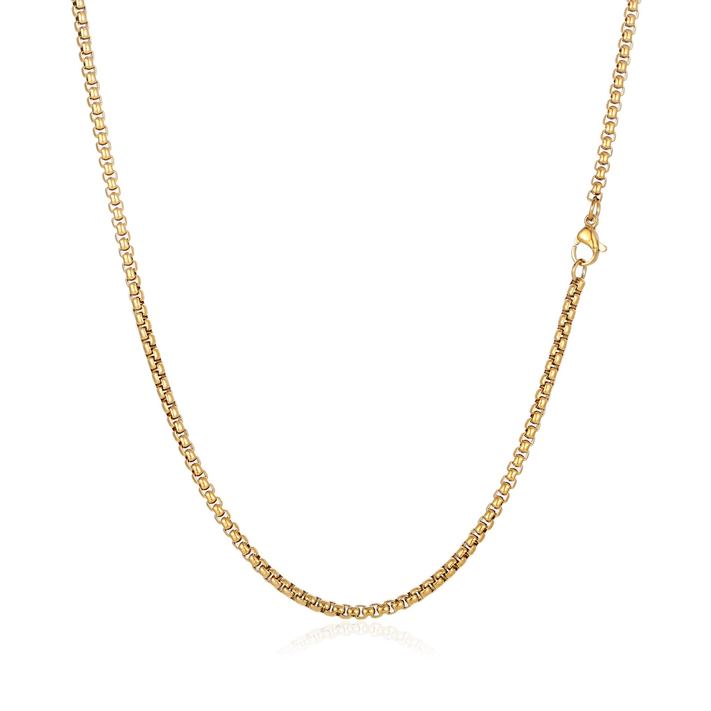 Women's Fashionable Gold-plated Stainless Steel Figaro Trendy Necklaces