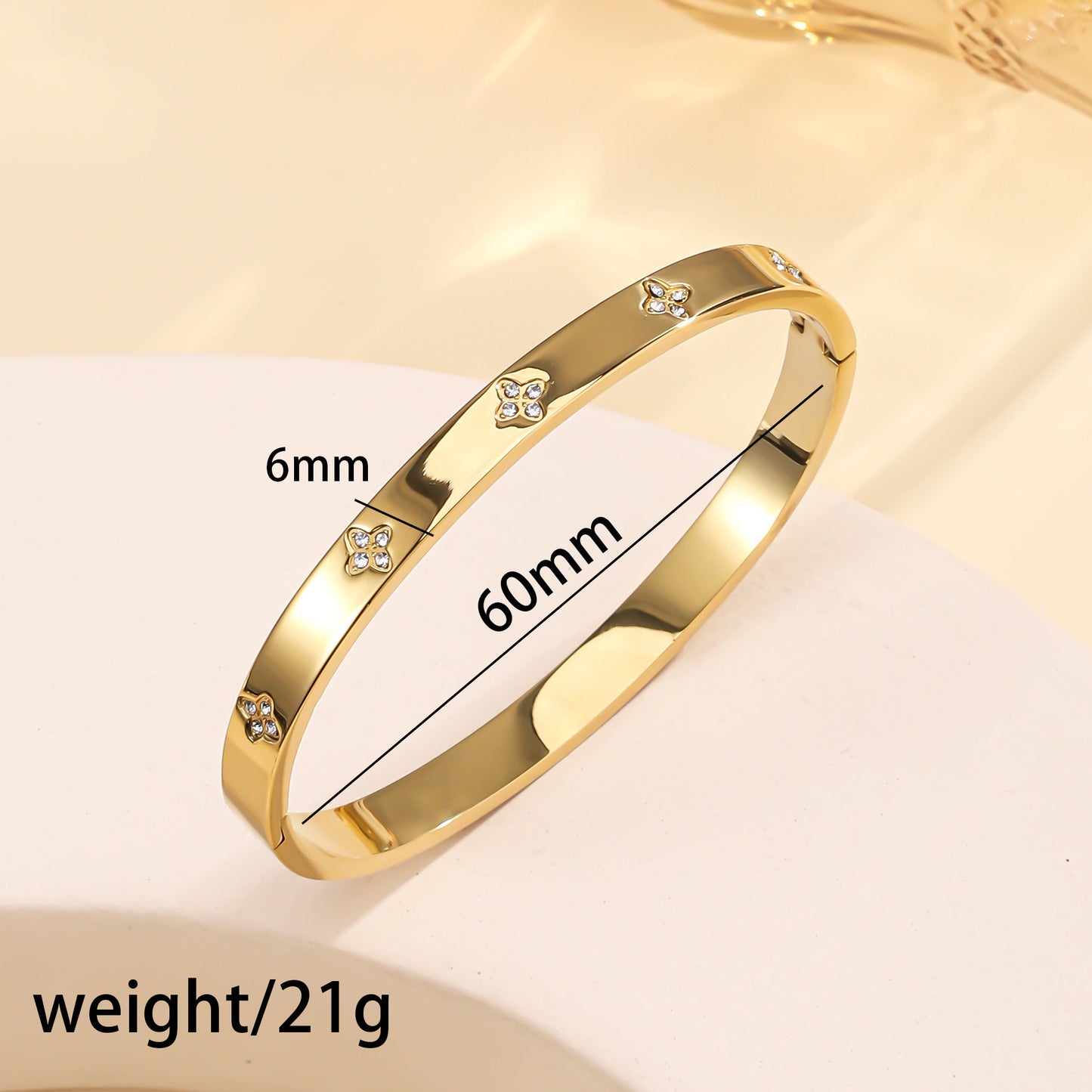 Titanium Steel Stainless Real Gold Furnace Bracelets