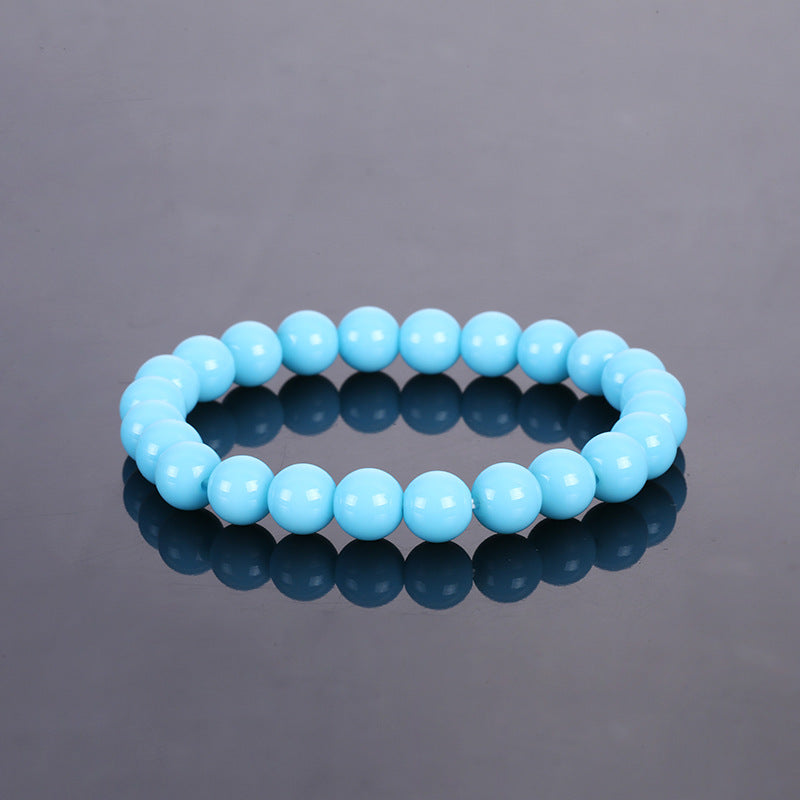 Glass Bead Solid Color Fresh Handmade Bracelet
