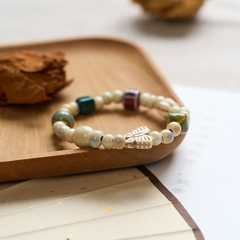 Handmade Crafts Ancient Style Beaded Artistic Chinese Bracelet