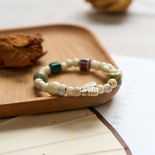 Handmade Crafts Ancient Style Beaded Artistic Chinese Bracelet