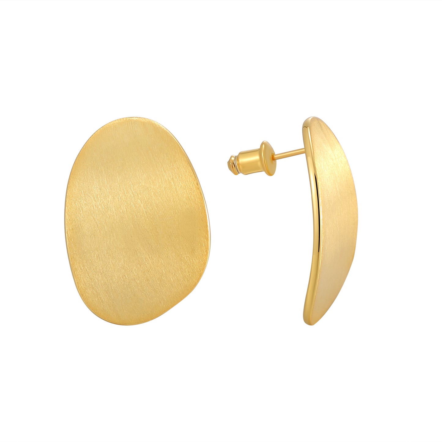 Fashion Commuter Simple Brushed Style Niche Earrings