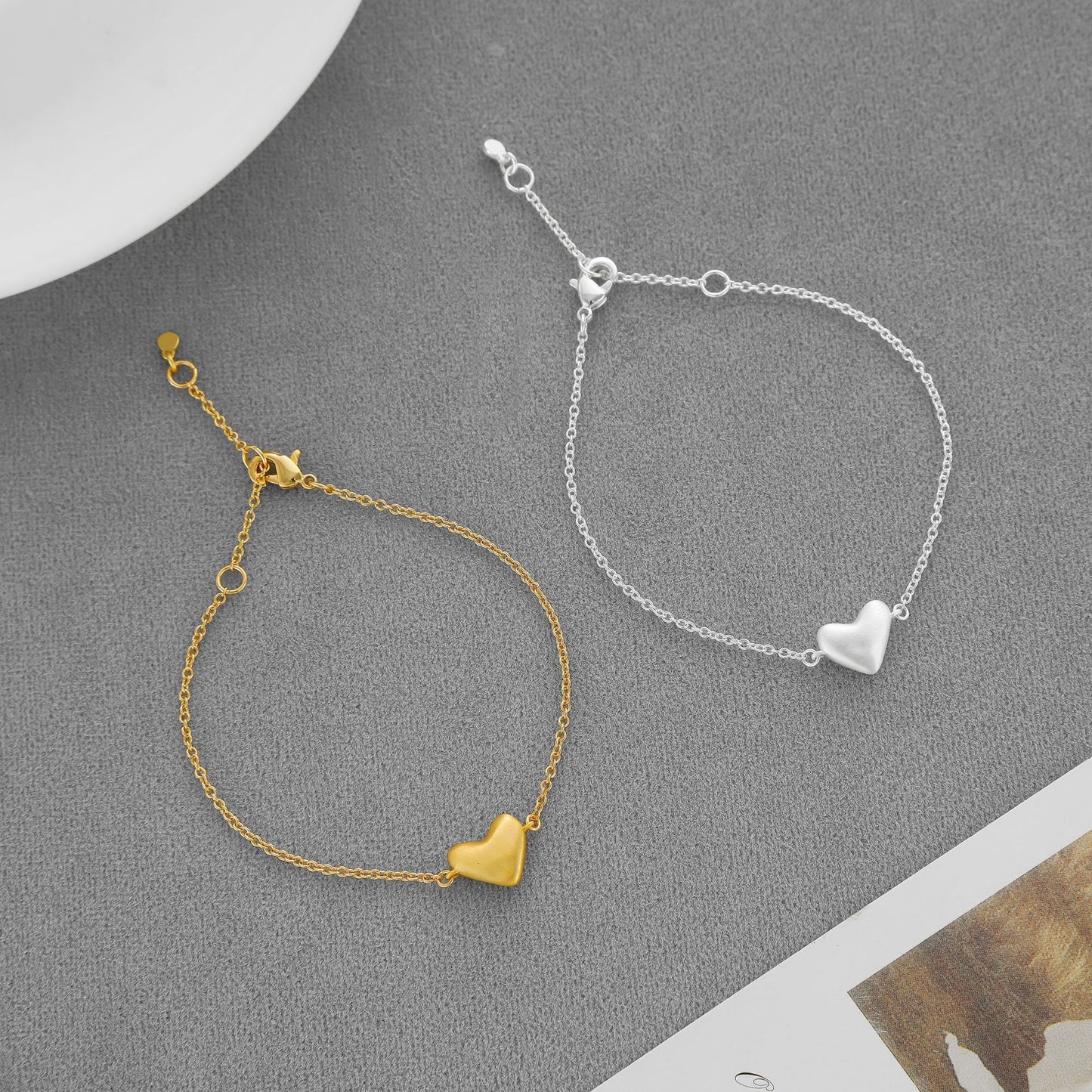 Day Limited Love Simple Advanced Brushed Heart Clavicle Necklaces