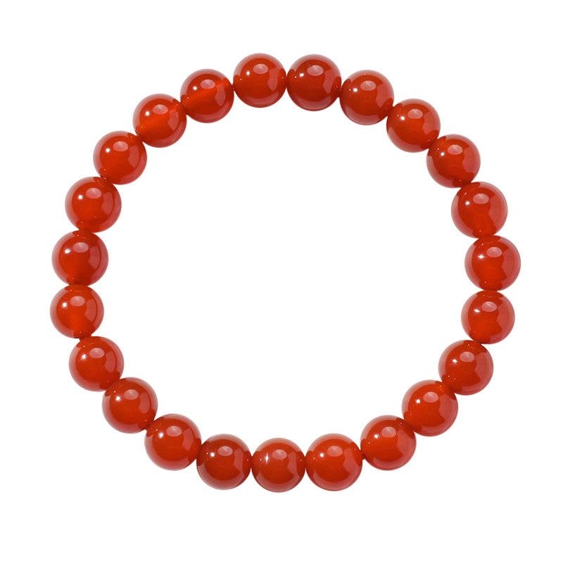 Women's Natural Pink Crystal Agate Tiger Eye Bracelet