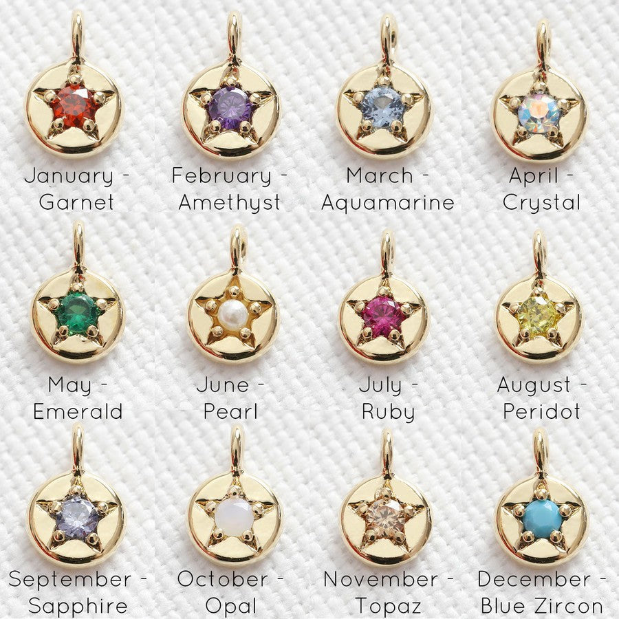 Unique Popular Parts Female Twee Birthstone Necklaces