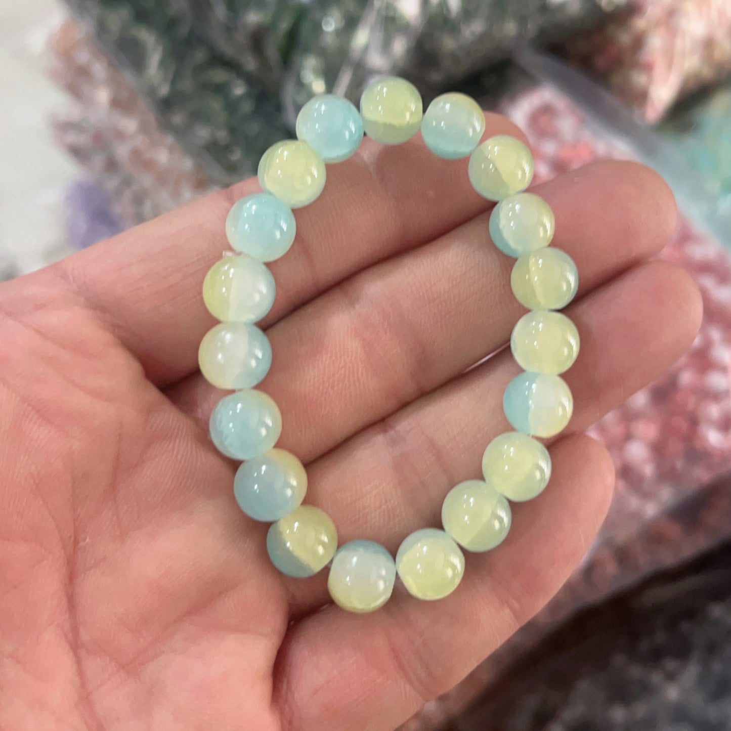Ice Crack Bead Crystal Transparent Jade Broken Pliable Temperament Bracelets