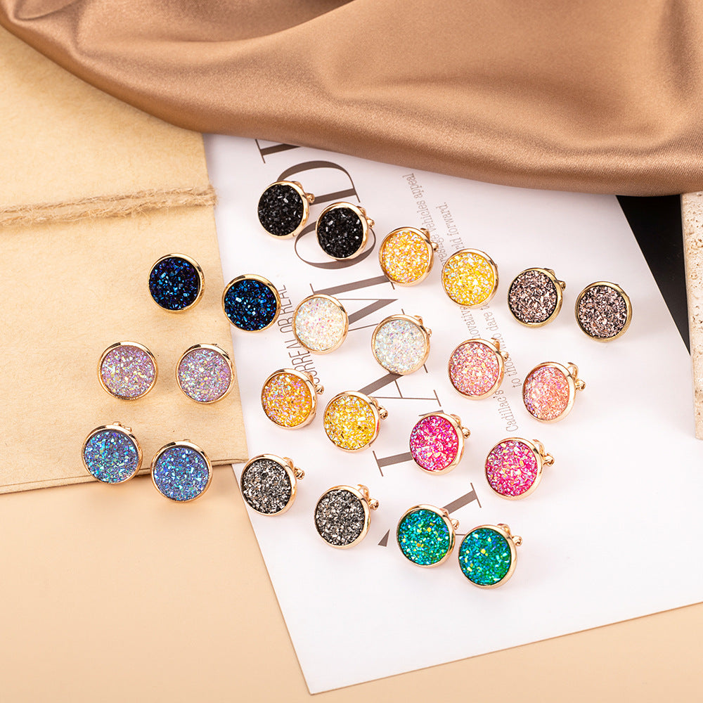 Ear Clip Personality Fashion Multiple Color Earrings