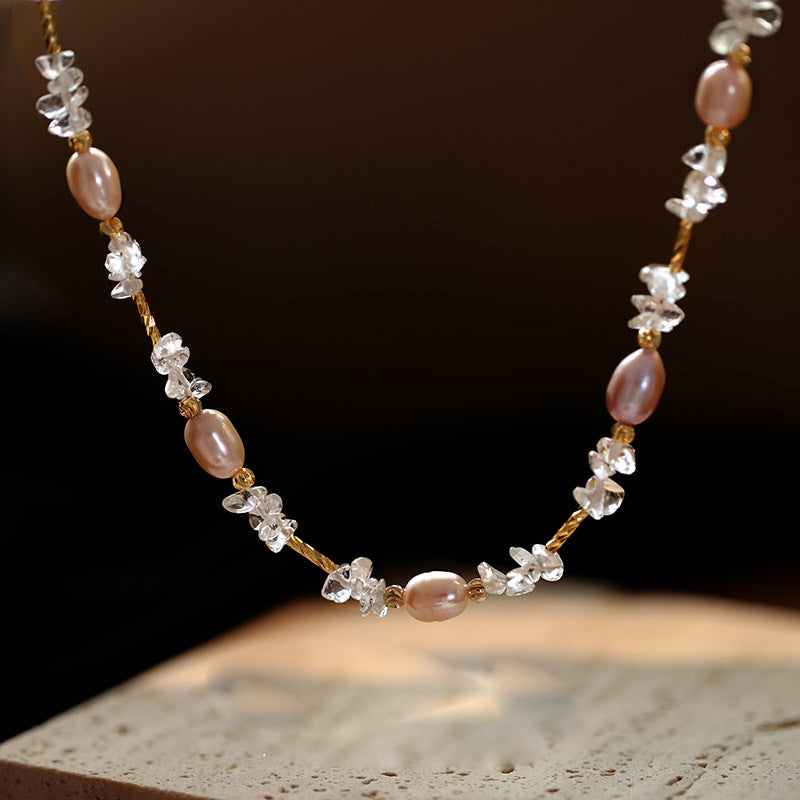Women's Freshwater Pearl Summer High-grade Beaded Chinese Style Necklace