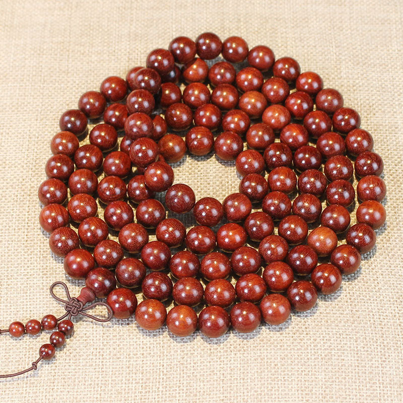 Women's & Men's Red Sandalwood Zambia Rosewood Beads Crafts Like Bracelet