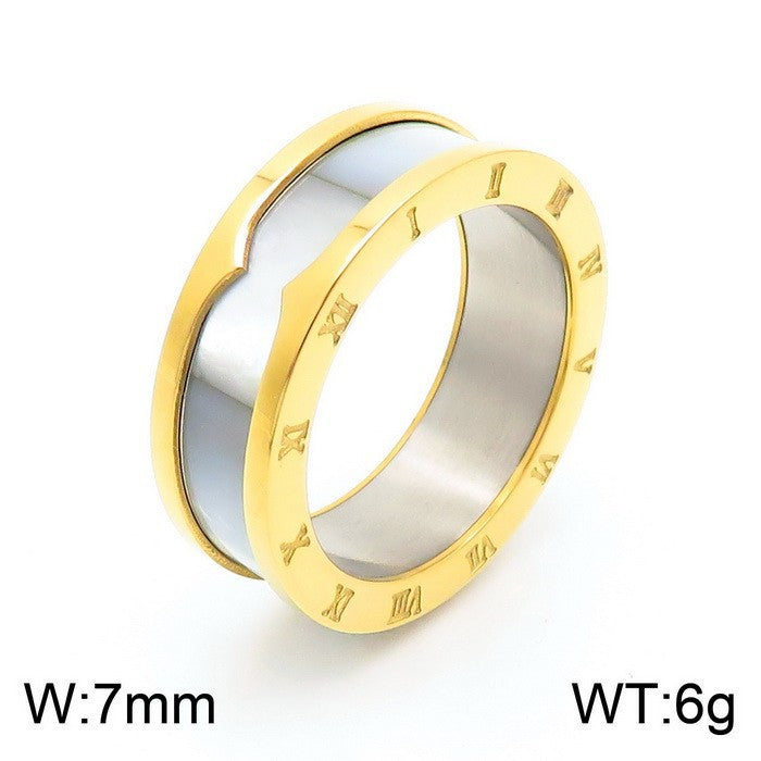 Women's & Men's Ornament Personality Roman Letters Fashionmonger Personalized Rings