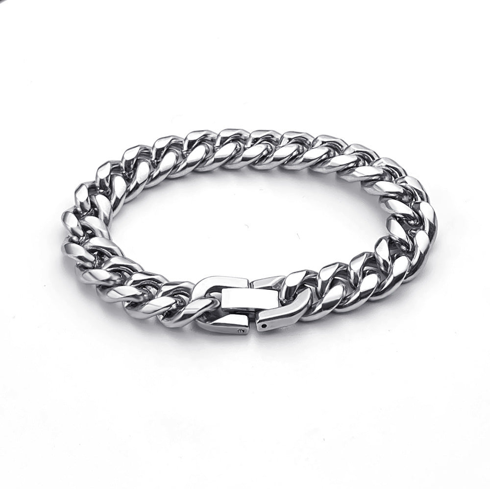 Men's Cuban Link Chain Stainless Jewelry Buckle Necklaces