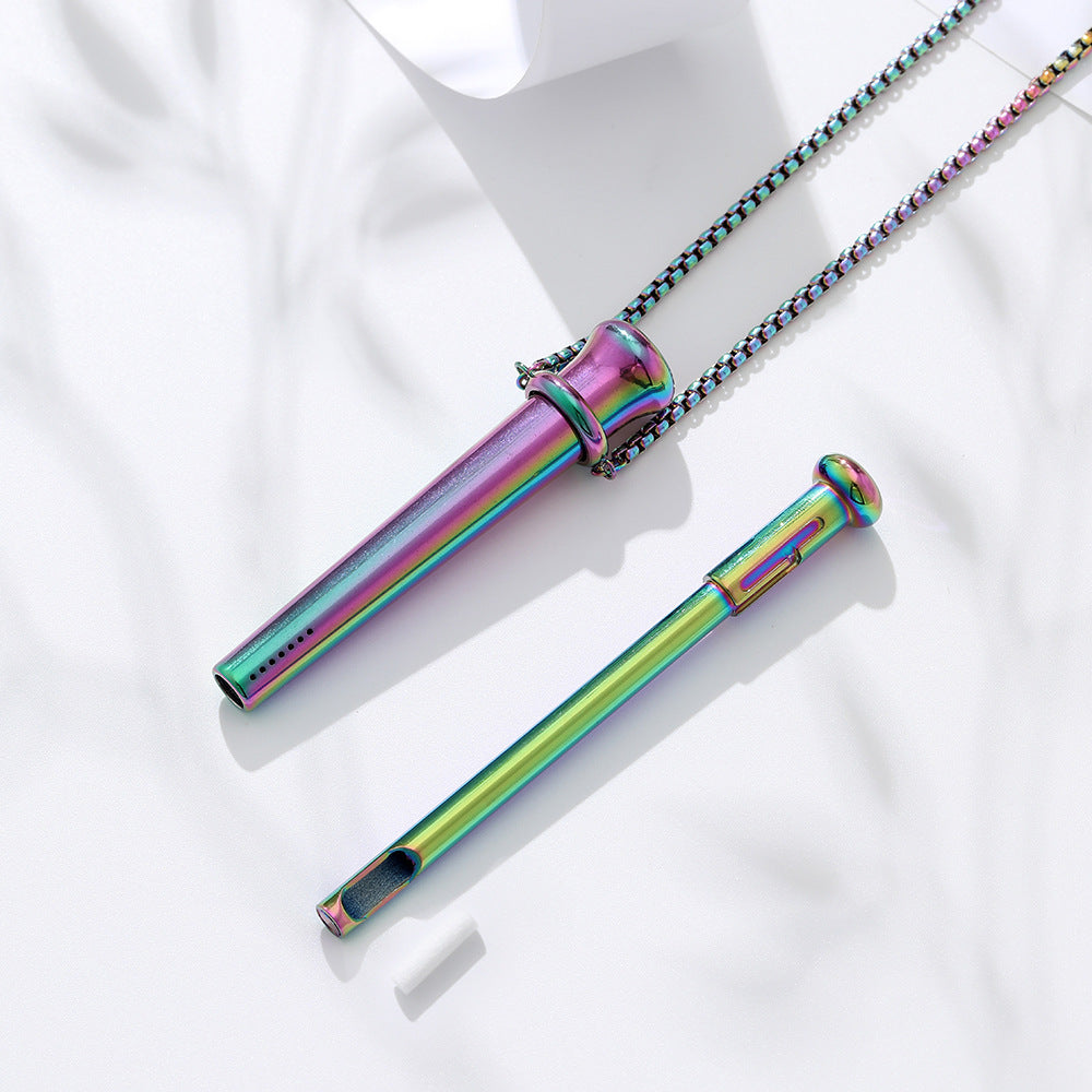 Perfume Extractor Spring Telescopic Straw Relieving Anxiety Necklace