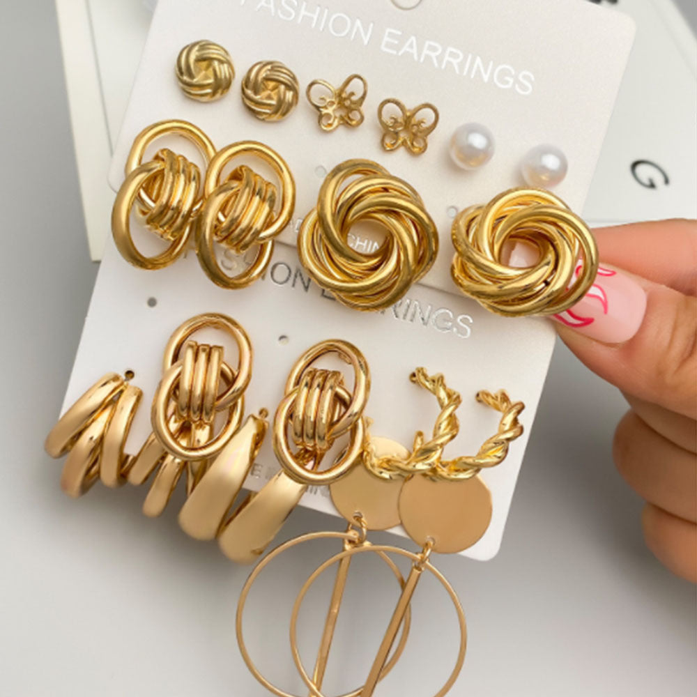 Clearance Swing Vintage Pearl High-grade Ear Female Earrings