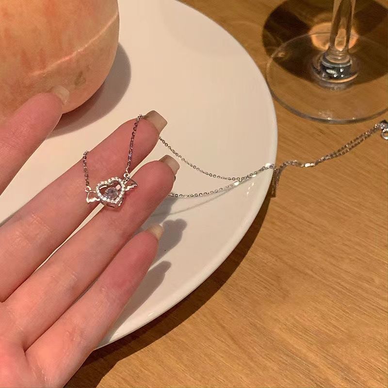 Women's Love For Light Luxury Minority Cold Style Clavicle Chain Design Necklace