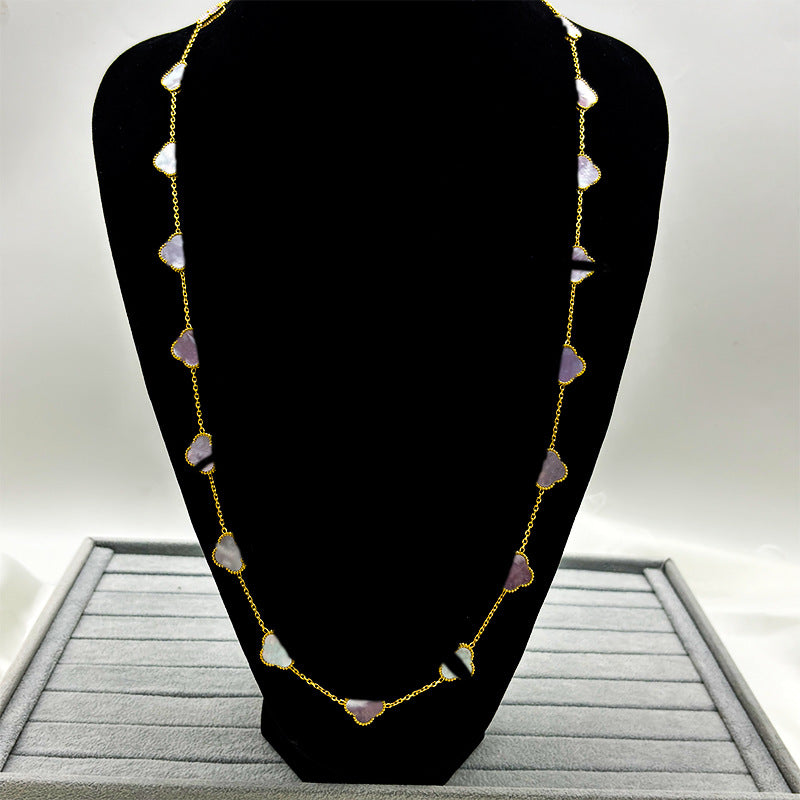 Fritillary Affordable Luxury Fashion Titanium Steel Necklaces