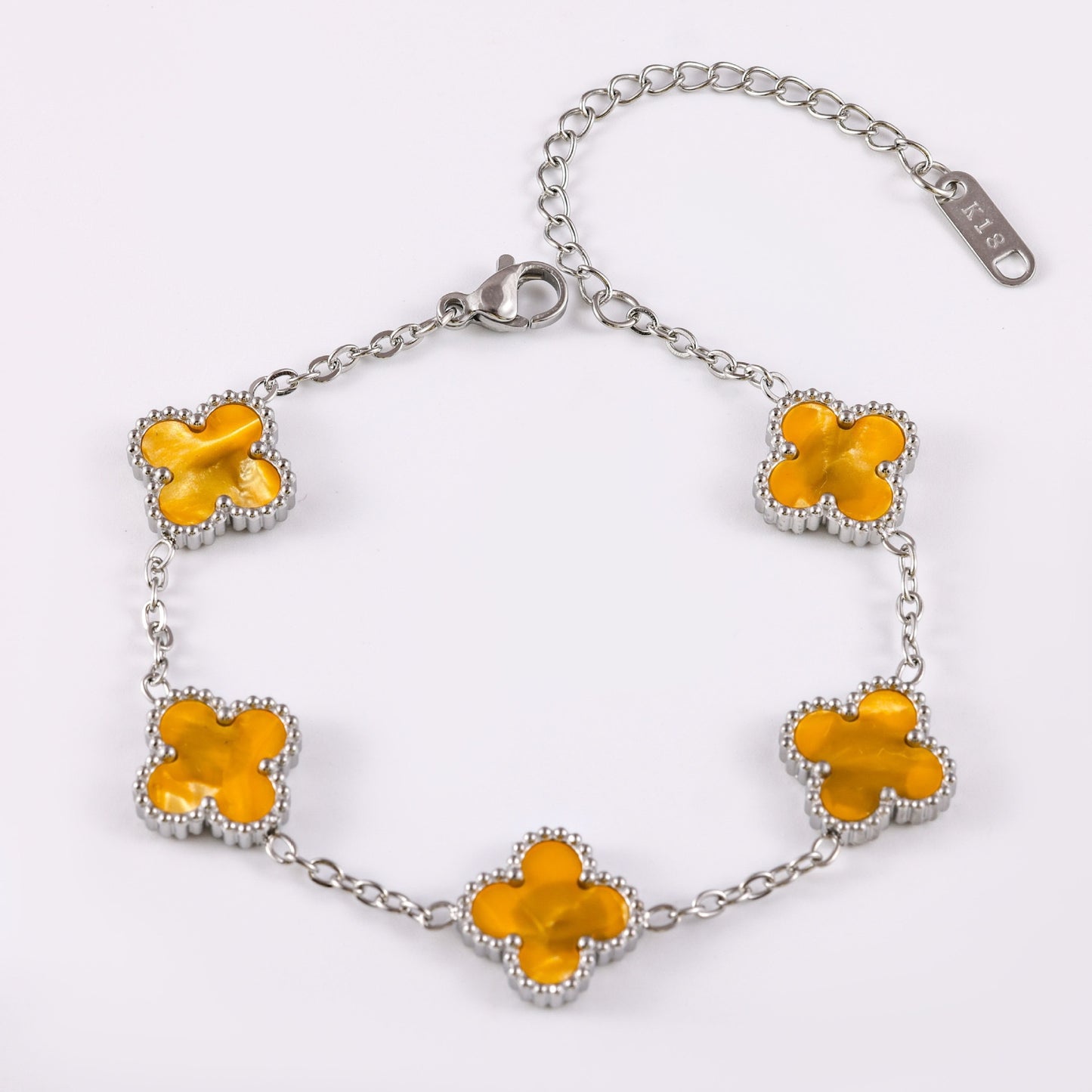 Women's Stainless Steel Clover Pork Belly Affordable Luxury Bracelets