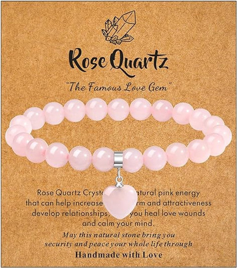 Women's & Men's Elastic String Beaded Love Creative Gifts Bracelet