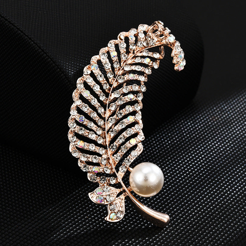 White Rabbit Note Rose Clothes Pin Brooches