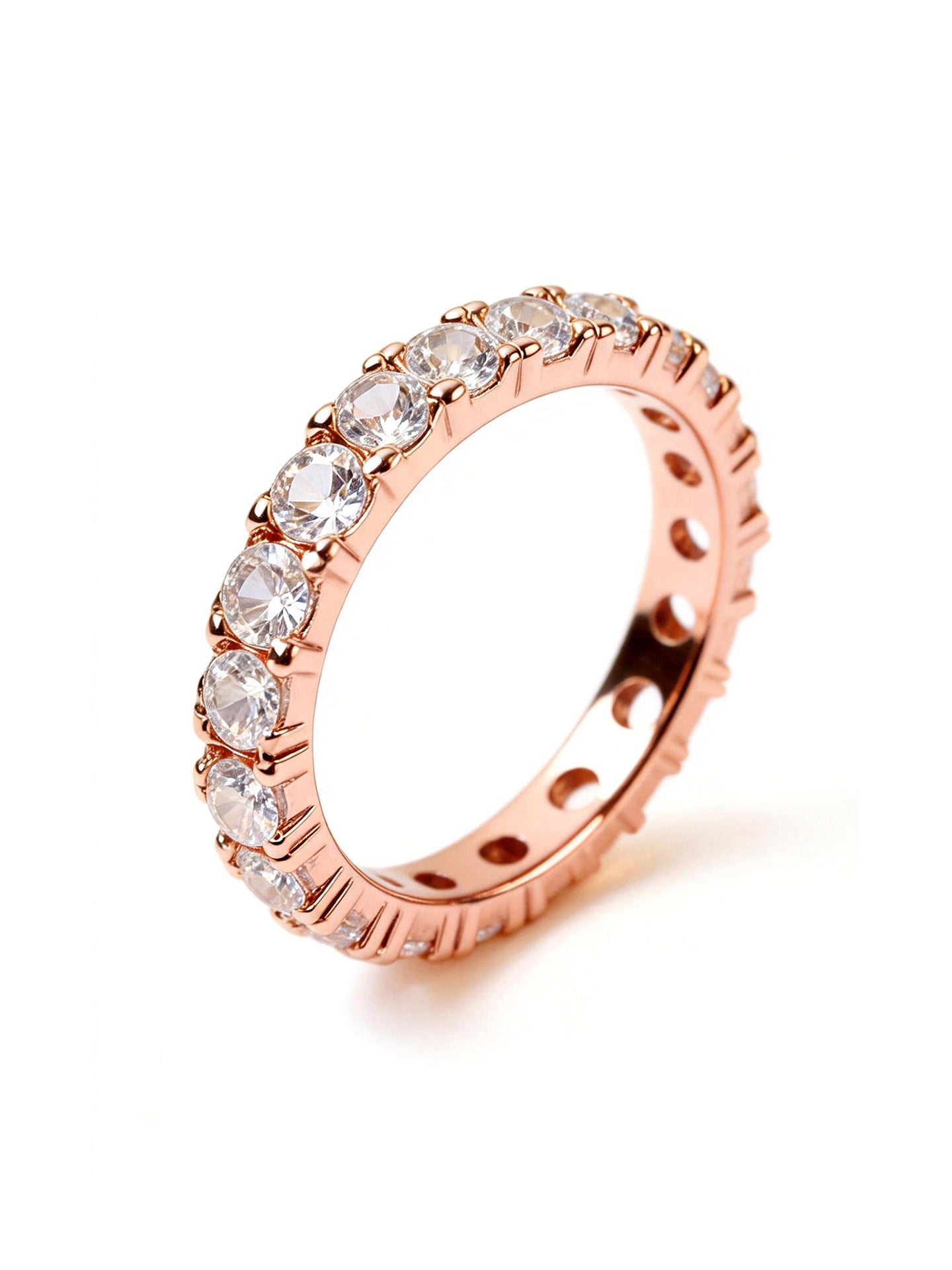 Fashion Trendy Female Full Diamond Inlaid Super Flash Ring