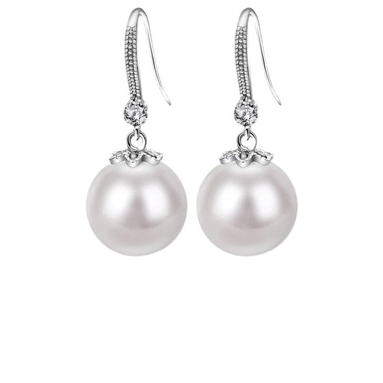 Trendy Korean Pearl Temperament Wild High-grade Mild Luxury Retro Sier-plated Rings