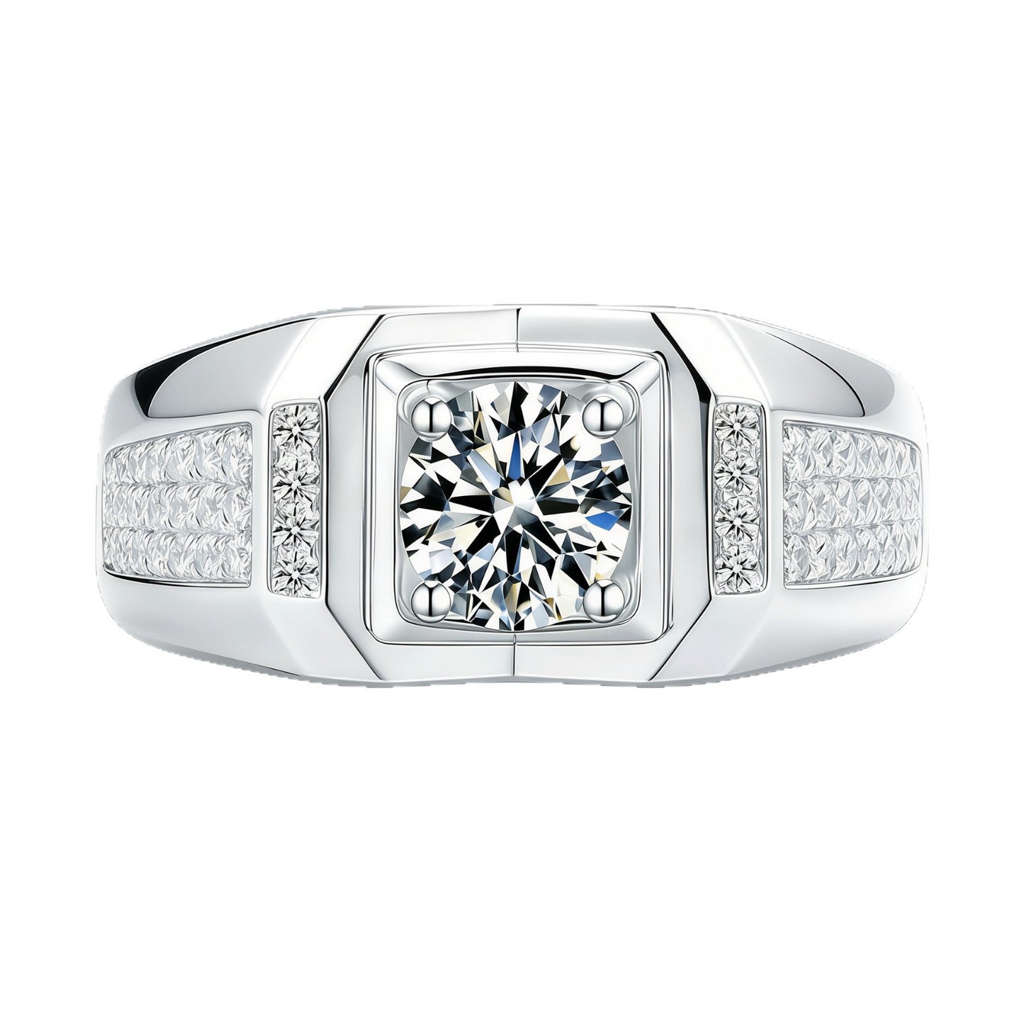 Men's Ya Zircon Personality Trend Luxury Fashion Ring