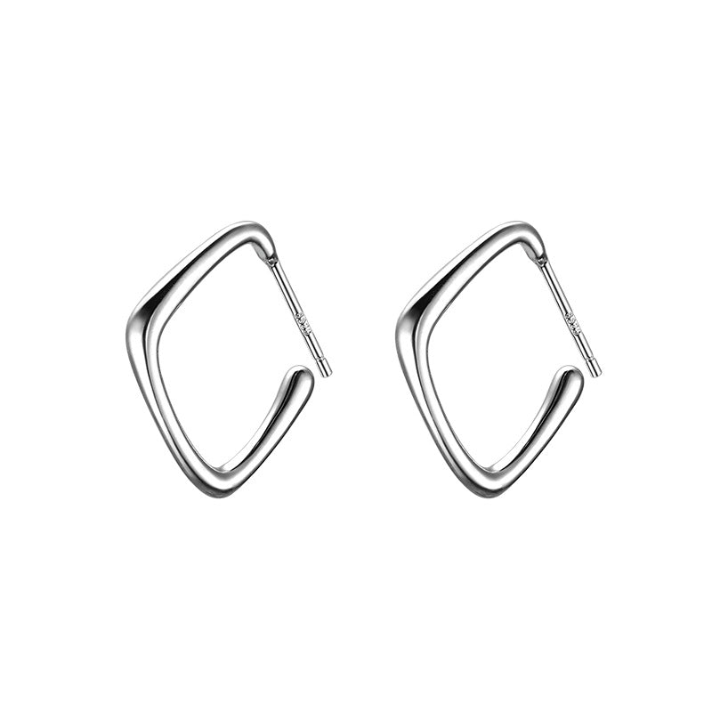 Square Female Simple Summer Frosty Style Earrings